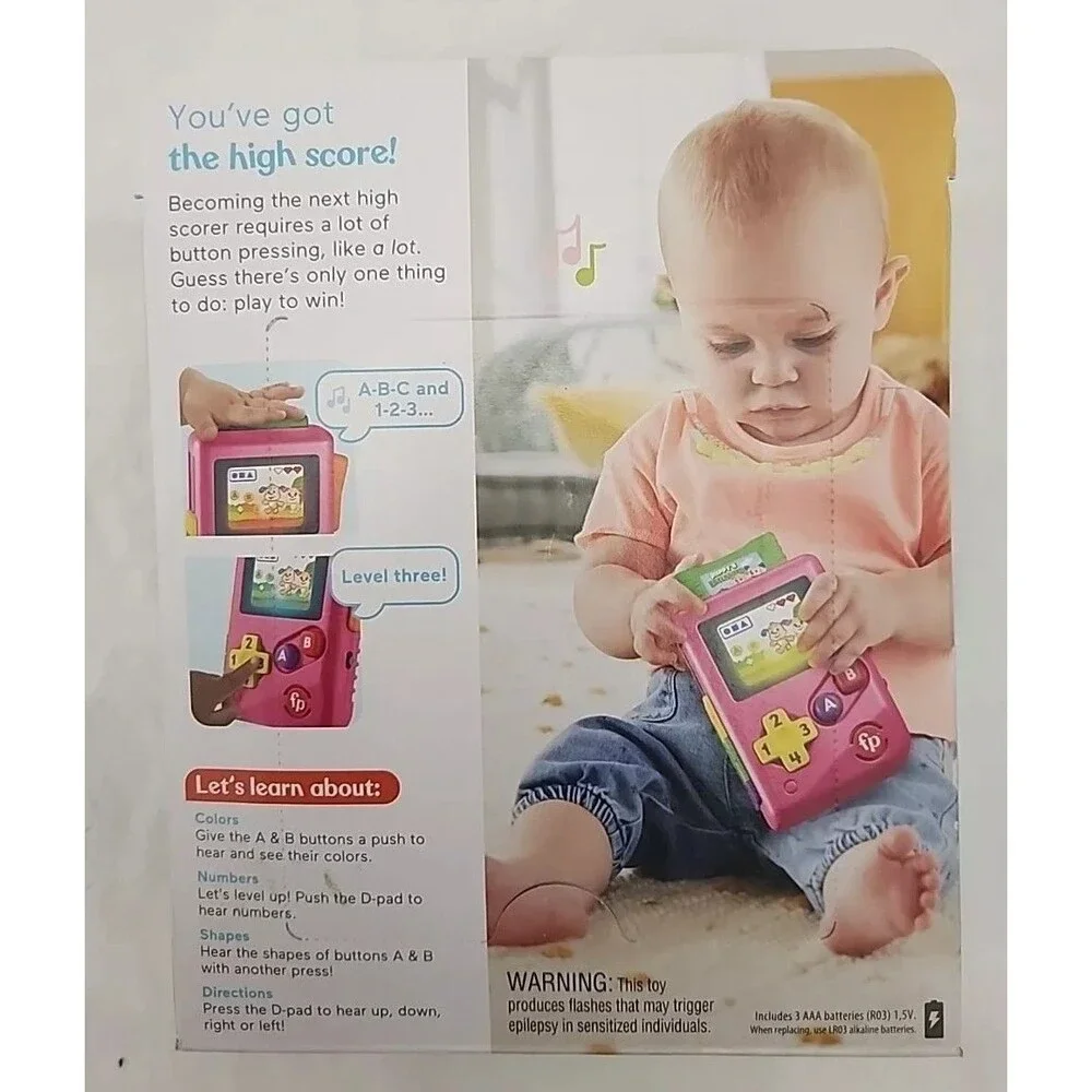 Fisher-Price Laugh & Learn Lil Gamer 60+ Songs, Sounds, Tunes, & Phrases New